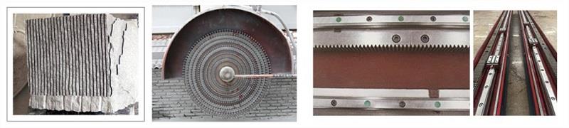 multi disc granite cutter machine application