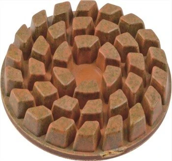 Almofada de polimento de piso de resina de metal para mármore