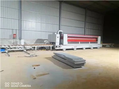 Moedor de pedra automático de 12 cabeças Máquina de polimento contínuo Máquina de aparar superfície de pedra artificial